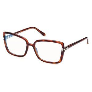 New Authentic Tom Ford FT5813-B/V 054 Geometric Eyeglasses